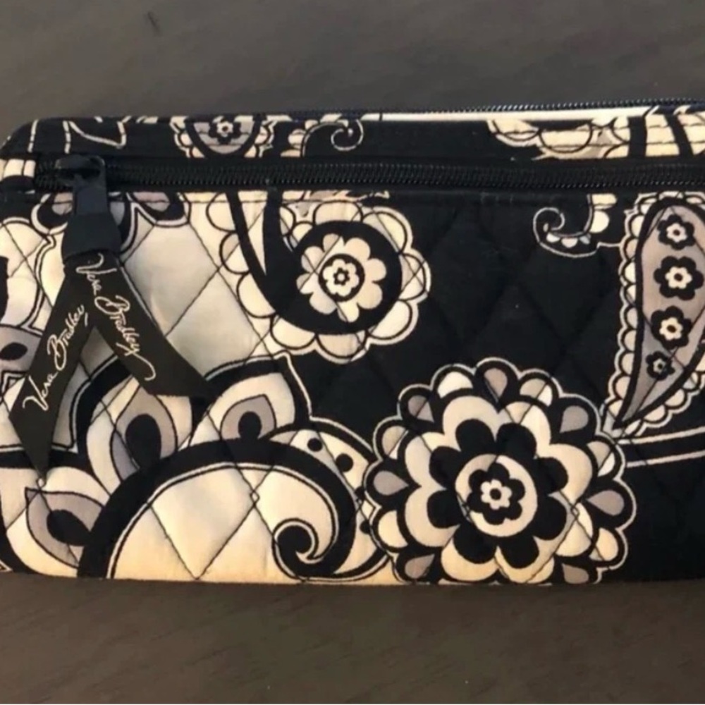 Vera Bradley Black and White Quilted Clutch